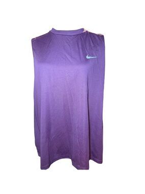 Nike Running Dri-FIT Tank Top, Purple Sleeveless Workout, Women's Plus Size 3X